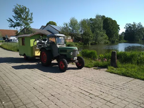 Eine der ersten der 25 Etappen: der Brombachsee im Süden Mittelfrankens. *