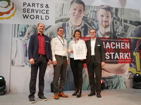 Medaillenübergabe im Rahmen der Parts & Service World