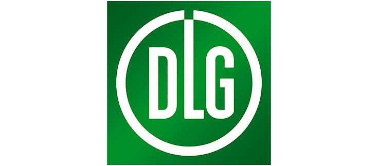 grünes DLG Logo auf weißen Hintergrund