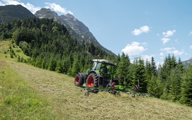 Fendt Twister 601 DN im alpinen Einsatz