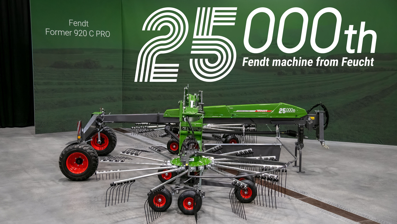 Fendt Former 920 C PRO ist die 25.000. Fendt Futtererntemaschine aus Feucht