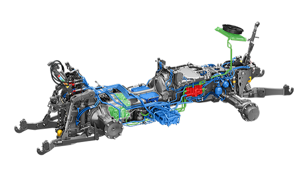 CGI Detaildarstellung der Hydraulik