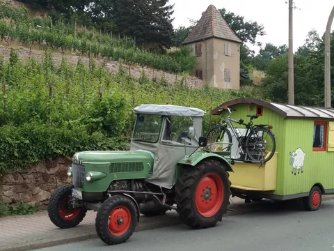 From Dresden via Meissen the road led through vineyards to Moritzburg.*