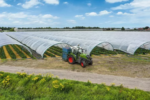 Fendt tractor at work