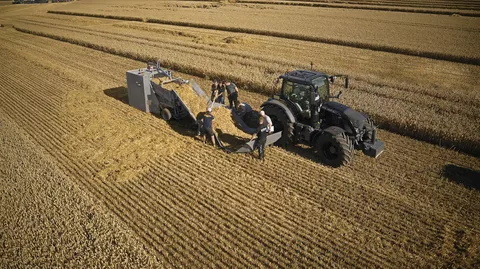 Straw harvesting