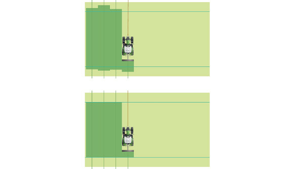 A solução de agricultura inteligente Fendt TI Auto como representação gráfica