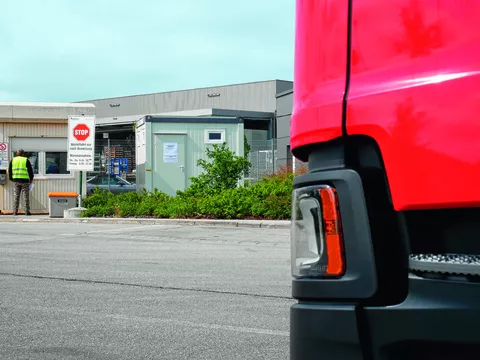 Container für die LKW Fahrer zum frisch machen