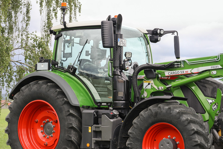 Fendt Traktor mit Nachrüstoption Scheibenwischer auf der linken Seite