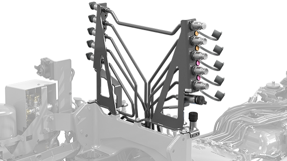 CGI billede til visning af Fendt hydrauliktilslutninger