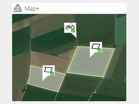 Fanevisning af en mark med FendtONE agronomi