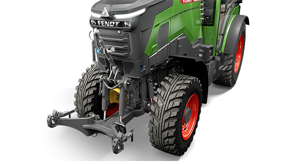 Las acreditadas interfaces de equipos en el Fendt e100 V Vario son idénticas a las de los demás tractores Fendt