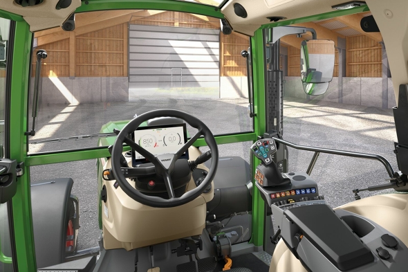 Fendt 200 Vario Power Setting 1 Du point de vue du conducteur