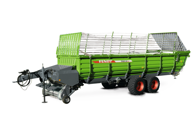 Cropped image of a Fendt Tigo ST forage wagon