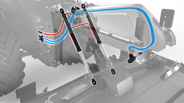 Fendt TurboLift cutter bar relief system