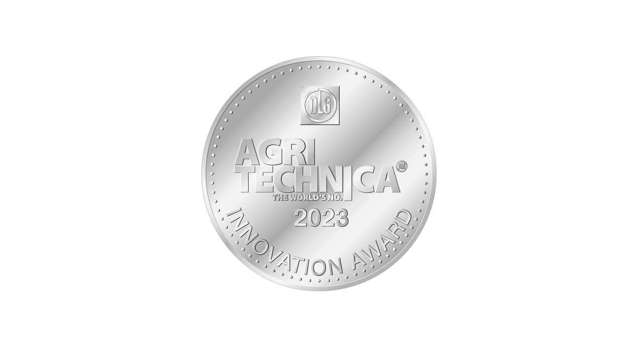 Front of the Agritechnica silver medal 2023