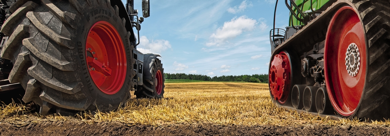 Fendt 900 Vario riepas un kāpurķēžu kāpurķēdes