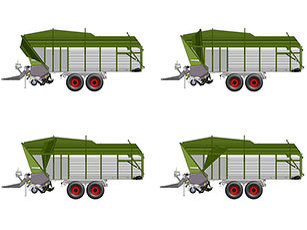 Fendt Tigo VarioFill brīvi stāvošs, automātiskas iekraušanas CGI