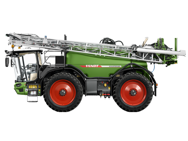 skats no sāniem uz Fendt Rogator 600