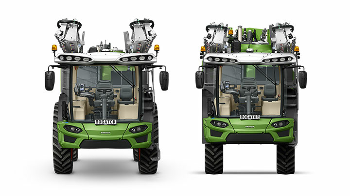 Fendt Rogator 600 ar 75 cm darba augstumu priekšpusē