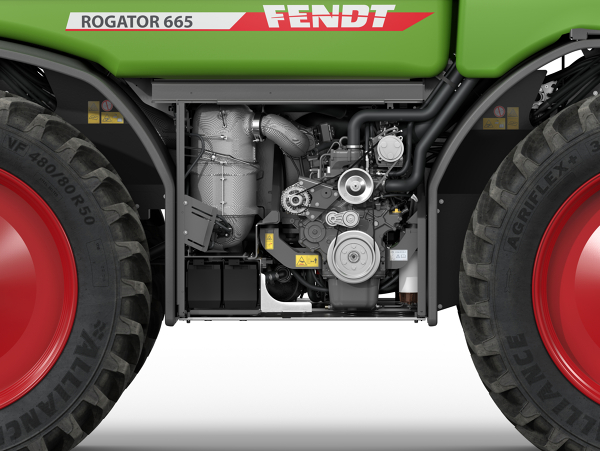Fendt Rogator 600 Gen2 Motor en aandrijving