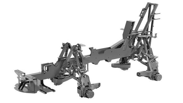 CGI van het Fendt Rogator 600 chassis