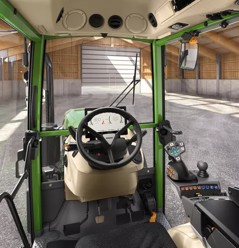 Fendt 200 VFP Vario Power model can enjoy a digital display area for the first time, with the 10" digital dashboard fitted as standard