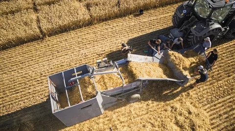 Straw harvesting