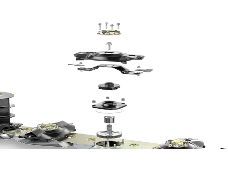 Technical detail of the permanently bolted Fendt Slicer drive modules.