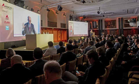 The first AGCO iVenture Summit in Berlin was opened by Prof. Dr. Martin H. Richenhagen, Chairman, President and CEO of AGCO. Visionaries discussed the latest groundbreaking innovations in global farming.