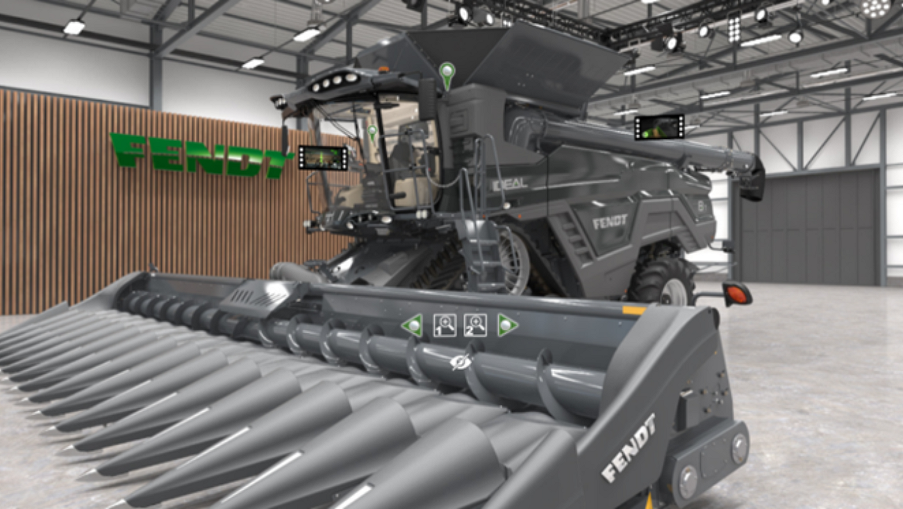 Fendt IDEAL Combine in Showroom